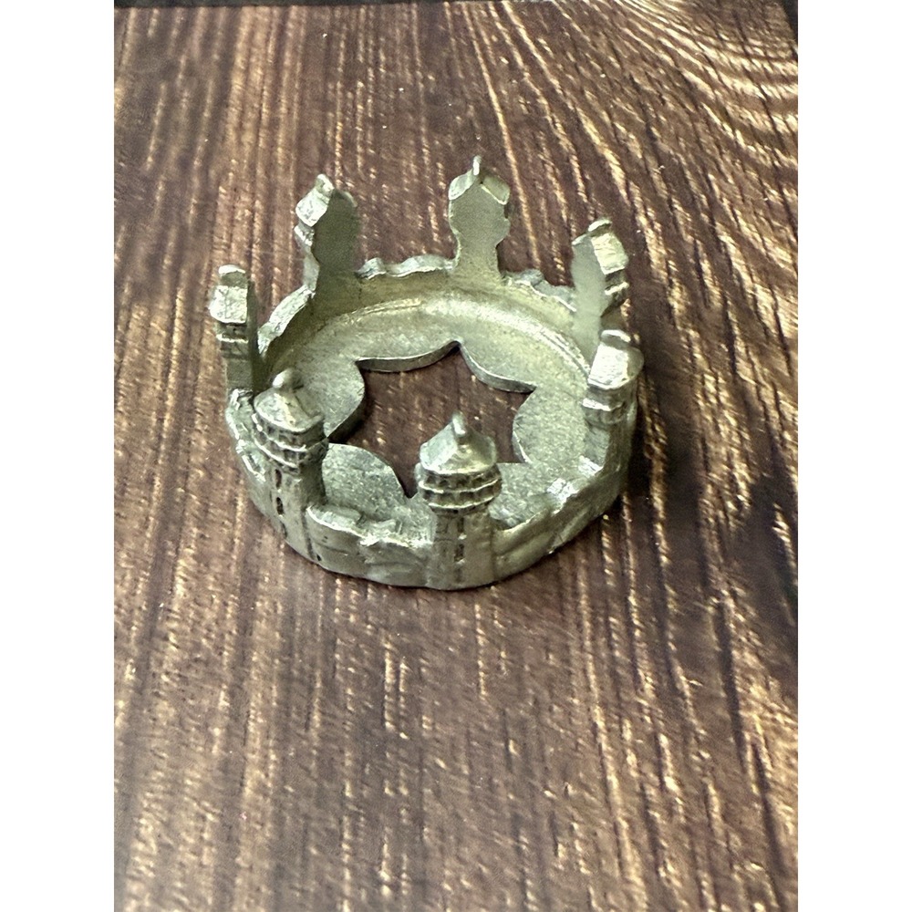 Scents & Accents 1998 Pewter Lighthouse Candle Holder Made in US.